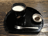 amazake, on a tray