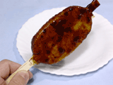gohei-mochi, mashed rice on a stick