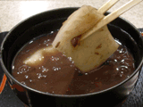 Zenzai, rice cake, western-Japanese style
